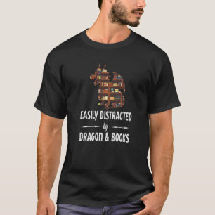 Eenvoudig verstoord door draak en boekenNERDS T-shirt