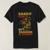 Eenvoudig verstoord door dragons en boekendrakenli t-shirt (Design voorkant)