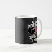 Eenvoudig verstoord door eekhoorns en wijn koffiemok (Voorkant rechts)