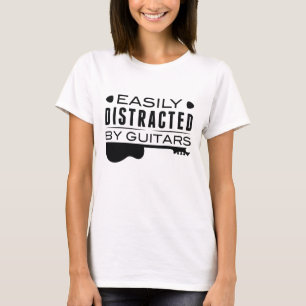 Eenvoudig verstoord door gitaren t-shirt