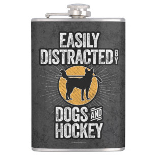Eenvoudig verstoord door honden en Hockey Heupfles