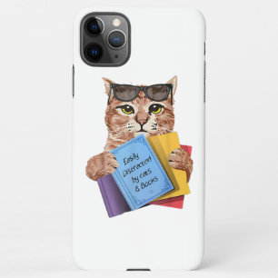 Eenvoudig verstoord door katten _ Books Cat Book C iPhone 11Pro Max Hoesje