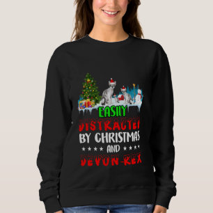 Eenvoudig verstoord door Kerstmis en Devon Rex Cat Trui