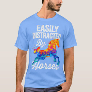 Eenvoudig verstoord door paarden t-shirt