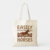 Eenvoudig verstoord door paarden tote bag (Achterkant)