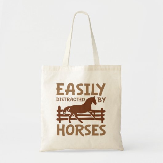 Eenvoudig verstoord door paarden tote bag (Voorkant)