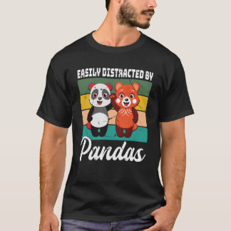 Eenvoudig verstoord door Pandas Cute Red Panda en T-shirt