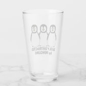 Eenvoudig verstoord door pinguïns glas (Achterkant)