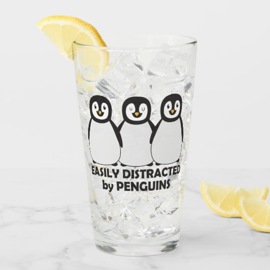 Eenvoudig verstoord door pinguïns glas (Voorkant ijs)
