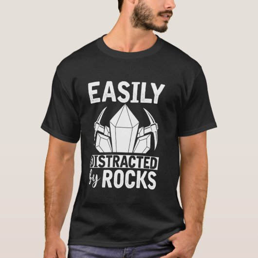 Eenvoudig verstoord door Rocks Rock Rock Collector T-shirt (Voorkant)