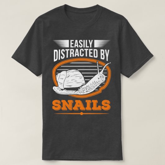 Eenvoudig verstoord door slakken t-shirt (Design voorkant)