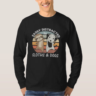 Eenvoudig verstoord door sleuven en honden t-shirt
