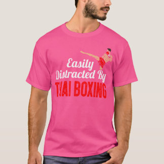 Eenvoudig verstoord door Thai Boxing Kickboxing Bo T-shirt