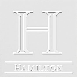 Eenvoudig Vet Enig Initiaal Monogram Naam #4S