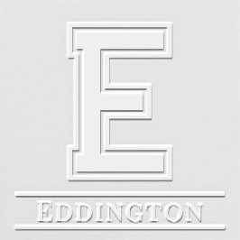 Eenvoudig Vet Enig Initiaal Monogram Naam #5