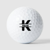 Eenvoudig vet monogram letter K Golfballen (Voorkant)