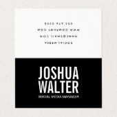 Eenvoudig vet visitekaartjes (Buitenkant ongevouwen)