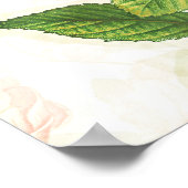 Eenvoudig Victoriaans roze ontwerp | Poster (Hoek)