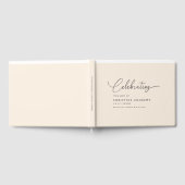 Eenvoudig "Viering van het leven" Script Lettertyp Gastenboek (Volledig)