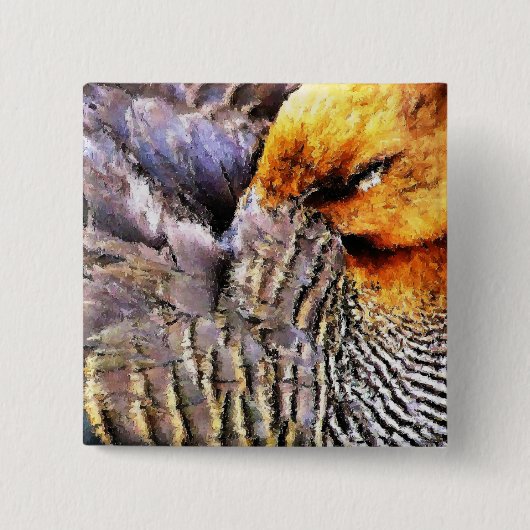 EENVOUDIG VIERKANTE BUTTON 5,1 CM (Voorkant)