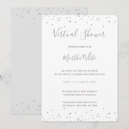 Eenvoudig virtueel Vrijgezellenfeest met elegant S Kaart