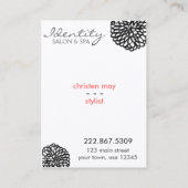 eenvoudig visitekaartje (Achterkant)