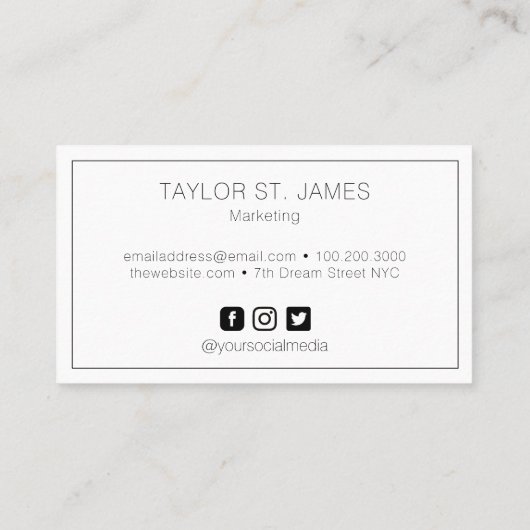 Eenvoudig Visitekaartje (Achterkant)