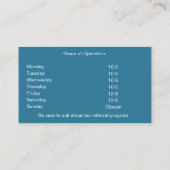 eenvoudig Visitekaartje (Achterkant)