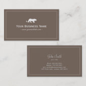 Eenvoudig Visitekaartje tijgervlakte (Voorkant / Achterkant)