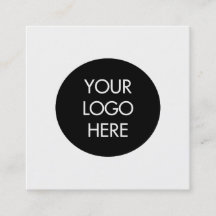 Eenvoudig Visitekaartje voor zwarte en witte socia