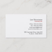 Eenvoudig Visitekaartje wijn (Achterkant)