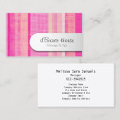 Eenvoudig Visitekaartjes vlinderstrepen (Voorkant / Achterkant)