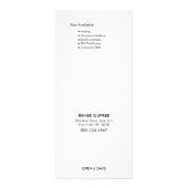 Eenvoudig voeg uw eigen menu met de prijslijst voo (Achterkant)