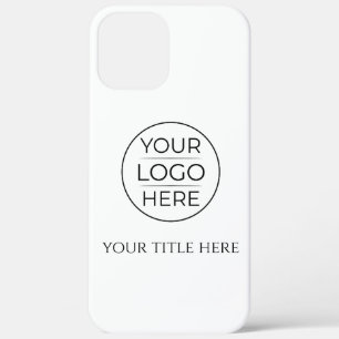 Eenvoudig Voeg Uw Logo Zakelijk Toe iPhone 12 Pro Max Hoesje