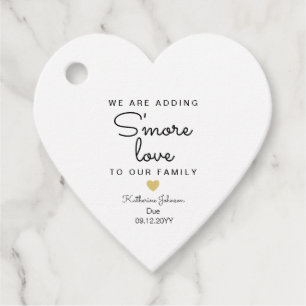 Eenvoudig voegen we meer liefde hart gevormd bedankjes labels
