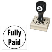 Eenvoudig "volledig betaald" rubberen stempel (Gestempeld)