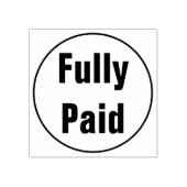 Eenvoudig "volledig betaald" rubberen stempel (Afrduk)