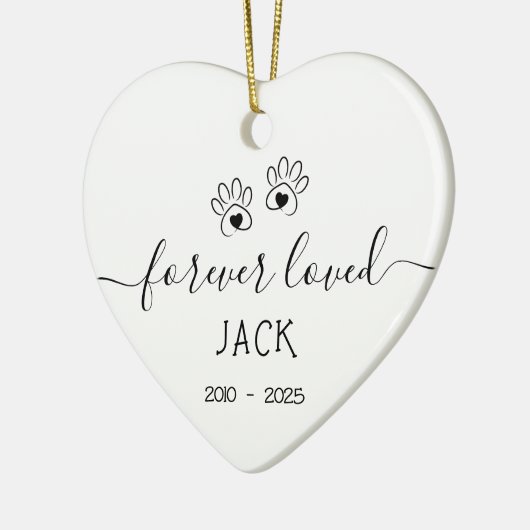 Eenvoudig voor altijd geliefd huisdier keramisch ornament (Links)