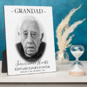 Eenvoudig voor altijd in ons hart gedenkteken | Fa Fotoplaat (Zijkant)