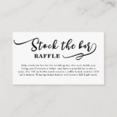 Eenvoudig Voorraad het bar Vrijgezellenfeest Informatiekaartje (Voorkant)