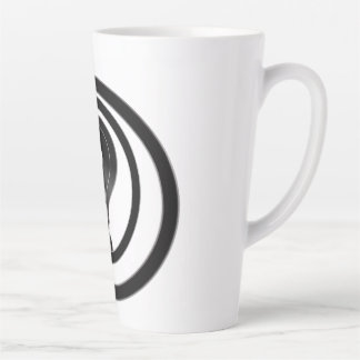 Eenvoudig vraagteken latte mok