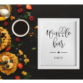 Eenvoudig Vrijgezellenfeest Waffle Poster