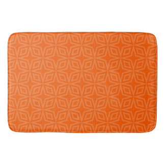 Eenvoudig warm oranje badmat