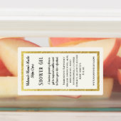 Eenvoudig waterdicht douchegel productetiket labels (Aangebracht)