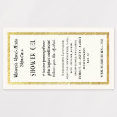 Eenvoudig waterdicht douchegel productetiket labels (Design 1)