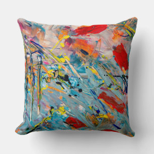 Eenvoudig waterkleurkussen kussen