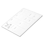 Eenvoudig weekblad notitieblok (Schuin)