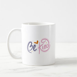 Eenvoudig Wees Vriendelijk Inspirerend Pastel Cita Koffiemok