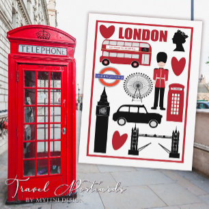 Eenvoudig  welkom bij Londen Travel Briefkaart