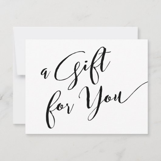 Eenvoudig White Handwrite Cadeau Script Cadeft (Voorkant)